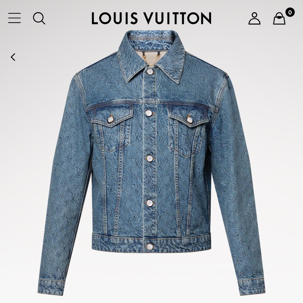 Louis Vuitton Blue Lightweight Shirt Jacket